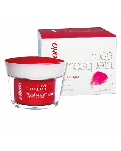 Babaria Crema Facial Antiarrugas Rosa Mosqueta - Hidratante & Regenerante - 50ml
