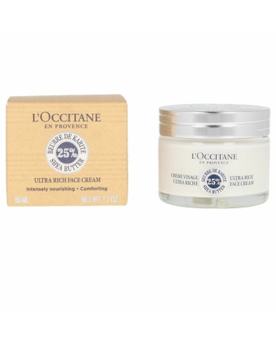 L'Occitane Crema Viso Riparatrice Karitè 50ml - Pelle Secca e Sensibile
