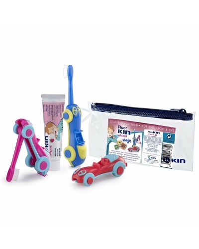 Kin Fluorkin Mundhygiene Set für Kinder - Zahnpasta, Gel, Zahnbürste
