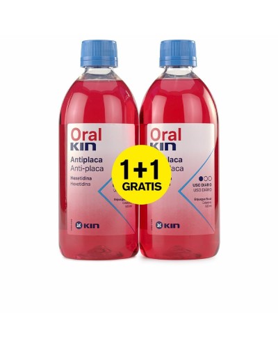 Kin Oralkin Colluttorio Antiplacca 2x500ml - Igiene Orale Quotidiana
