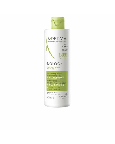 A-Derma Biology Leche Desmaquillante Delicada Rostro & Ojos 400ml

