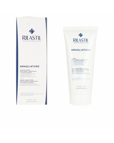 Rilastil Estrías: Crema Corporal Antiestrías 200ml - Elasticizante & Hidratante
