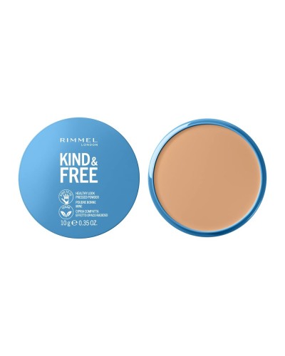 Rimmel London Kind & Free - Kompakt Puder Mattierend Light 20 (10g) - Natürliches Finish
