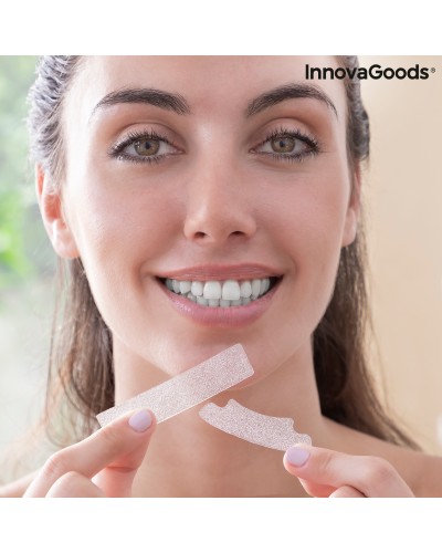 InnovaGoods Tiras Blanqueadoras para Dientes - Blanqueamiento Profesional en Casa

