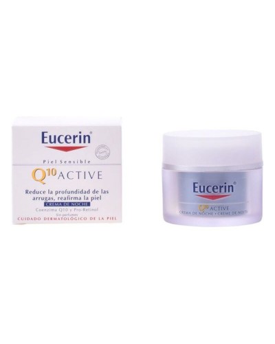 Eucerin Q10 Active Crème de Nuit Anti-Rides 50ml - Régénère & Hydrate
