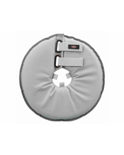 Collerette Élisabéthaine Trixie pour Chiens, Protection Grise (23-27 cm)
