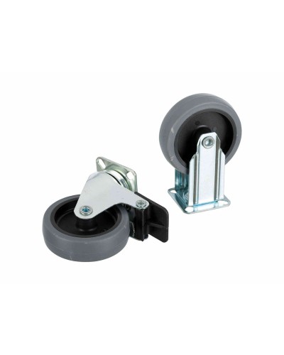 Roues de rechange Trixie noires en plastique pour cage de transport pour animaux de compagnie (4 pièces)
