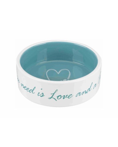 Gamelle pour chien Trixie Pet's Home, Bleu Crème, 300ml, Diamètre 12 cm
