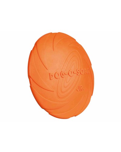 Trixie Dog Disc: Frisbee Resistente de Goma para Perros, Azul/Naranja
