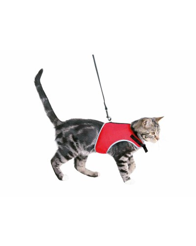 Harnais pour Chien et Chat Trixie, Ajustement Confortable, Taille Réglable, Couleur Noire.
