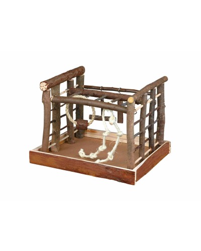 Trixie Wooden Swing for Small Birds, Shelter for Parakeets and Canaries
