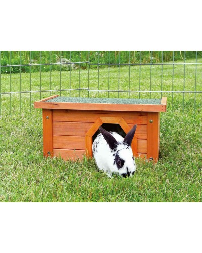 Trixie Holzkäfig für Haustiere, geräumig und robust, sichere Unterkunft für Nagetiere
