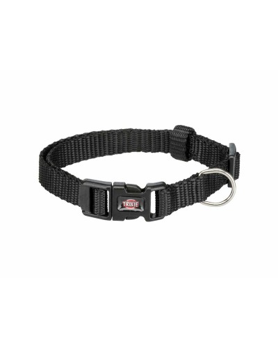 Trixie Premium Halsband, verstellbar, schwarz, XS/S (22-35 cm)

