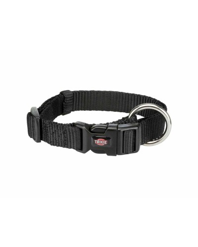 Trixie Premium Dog Collar Black, Size S/M (30-45 cm)
