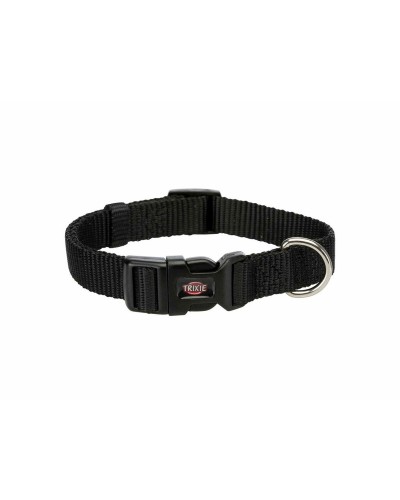 Collar para Perros Trixie New Premium Negro, Ajustable 25-40 cm | Para Perros de Raza Pequeña
