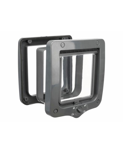 Trixie Cat Flap: Free access for independent felines - 4-way door with 4-position locking
