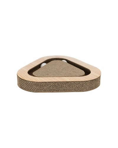 Trixie Jouet en Carton Brun pour Chat, Grattoir et Cachette
