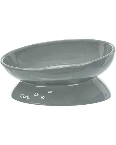 Cuenco para gatos Trixie | Dispensador de comida y agua | Acero inoxidable | Capacidad 250 ml
