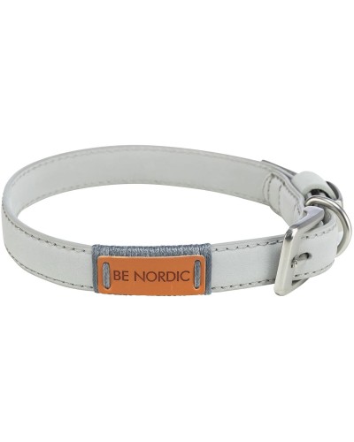 Trixie BE NORDIC Dog Collar, Light Gray, Size S/M (40 cm)
