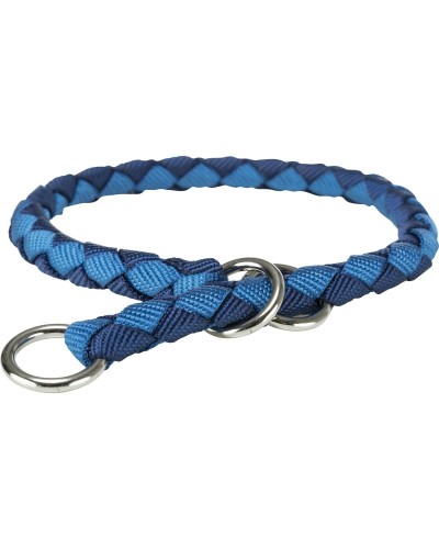 Trixie Collar de Cable Azul Cobalto Índigo, Ajustable 47-55 cm, para Adiestramiento Canino.
