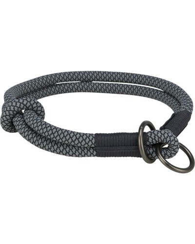 Collier d'éducation souple Trixie pour chiens - Noir/Gris - L 50 cm
