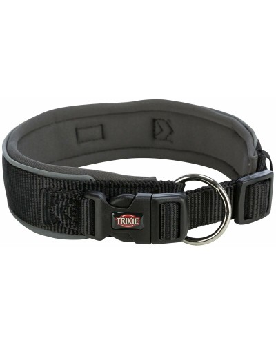 Trixie Premium Hundehalsband Graphit Schwarz, Größe L (46-55 cm)
