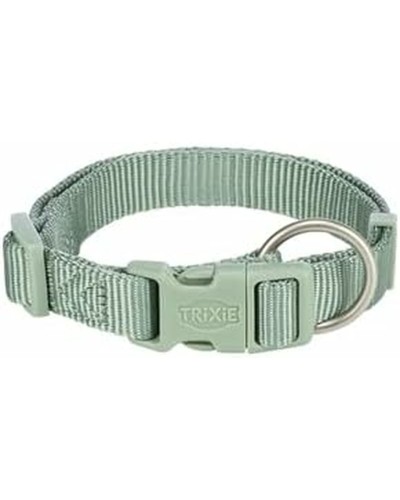 Trixie Premium Halsband M/L Grün für Hunde, Verstellbare Länge 35-55 cm
