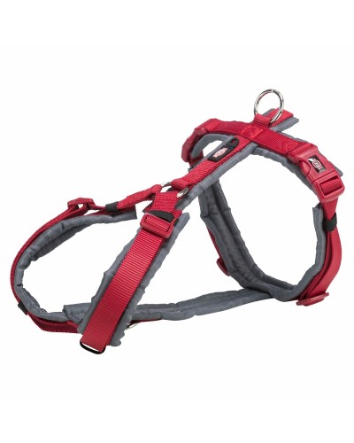 Trixie Premium Trekking Geschirr für Hunde, Graphitrot, XS/S
