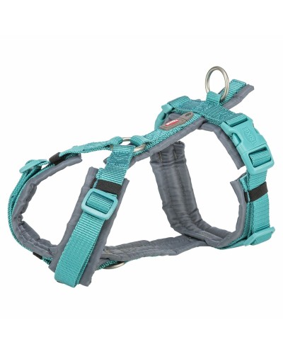 Imbracatura per Cani Trixie Premium Trekking, Grafite Azzurro Chiaro, Taglia M/L