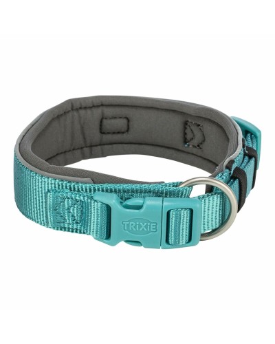 Hundhalsband Trixie Premium Grafit Ljusblå L/XL 53-62 cm