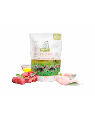 Comida húmeda premium Isegrim para gatos adultos: nutrición equilibrada y sabrosa.
