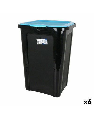 Sacco per Rifiuti Tontarelli Coverline Blu 44 L, Confezione da 6 (38,5 x 34,5 x 54,5 cm)