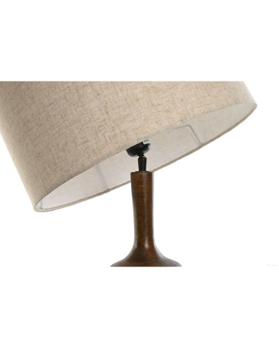 Bureaulamp Home ESPRIT Bruin Beige Mangohout 50 W 220 V 40 x 40 x 70 cm 40 X 40 X 68 CM