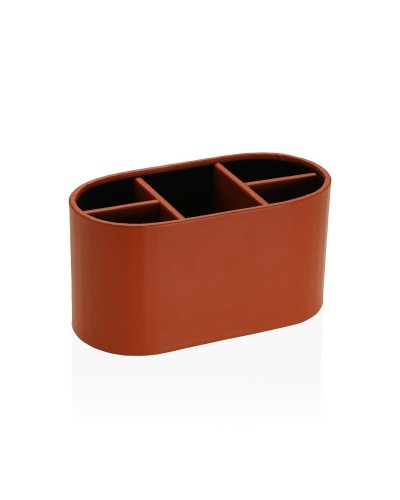 Houder voor afstandsbedieningen Versa Terra cotta 10 x 11 x 20 cm