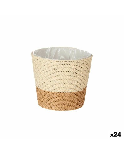 Maceta de Cuerda de Plástico Marrón, 16 x 14,5 x 16 cm (24 Unidades)
