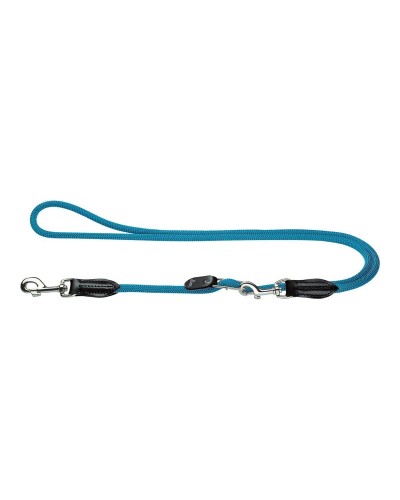 Laisse Hunter FREESTYLE Turquoise, 200 cm : Confortable et Durable pour les Promenades avec le Chien.

