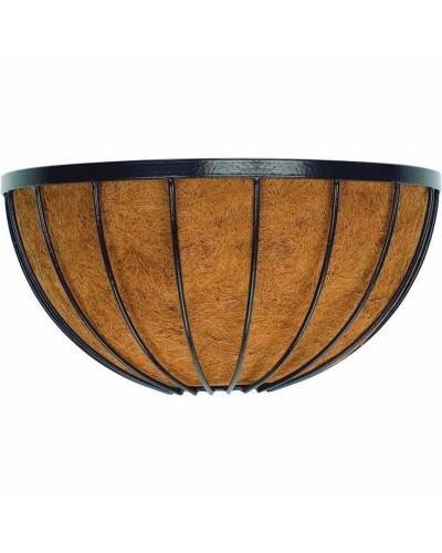 Gartenvase GARDEN ID aus Keramik, 24 cm Durchmesser, Grau, für Innen- und Außenpflanzen
