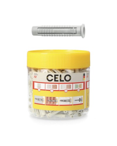Tacos CELO Nylox FX de 6x30 mm (Caja de 300) para Fijaciones Duraderas

