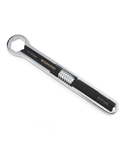 Clé à molette réglable Workpro : polyvalente, capacité d'ouverture 25 mm
