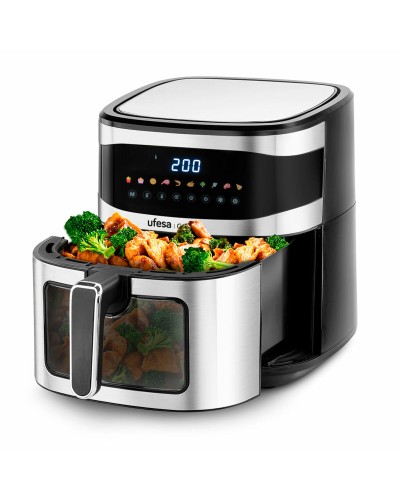 UFESA Cardinal Freidora de Aire Negro 1700W 6L - Cocción Saludable
