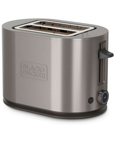 Grille-pain Black & Decker 900W - 2 Tranches, Thermostat Réglable, Noir
