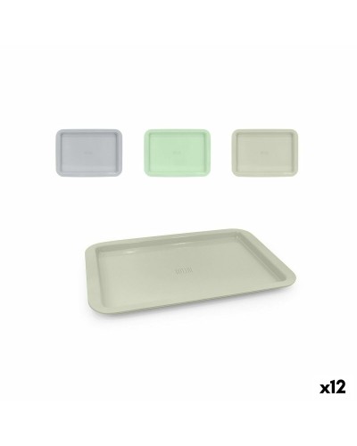 Ontbijtdienblad Quttin Metaal 38 x 27 x 2 cm (12 Stuks)