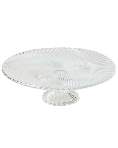 Piatto da Pranzo Trasparente ESPRIT in Cristallo (31x31x9,5cm)