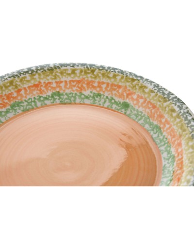 Tableware Home ESPRIT Orange Stoneware 27 x 27 x 2 cm 18 Pieces