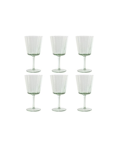 Bicchieri da Cocktail ESPRIT Verde in Cristallo | Set da 6 | 285 ml | Eleganti e Sofisticati