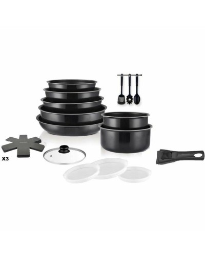 Art & Cuisine Pentole e Padelle Antiaderenti, Set 12 Pezzi, Tegame, Casseruola, Padella