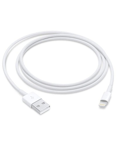 Cable Lightning Apple MFI Certificado - Carga Rápida y Segura - Blanco
