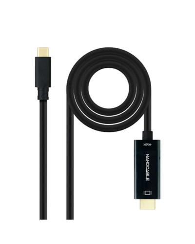 NANOCABLE Cavo USB-C HDMI 4K Ultra HD - 1.8m Nero - Video e Ricarica Rapida
