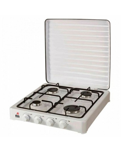 Grupo FM HG400 Cocina de Gas 4 Hornillas Blanca - Cocina Eficiente
