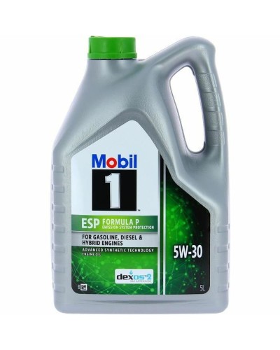 Mobil 5W30 ESP Formula P: Olio Motore Auto 5L, Protezione Avanzata
